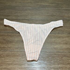 VICTORIA'S SECRET VERY SEXY High Leg Low Rise Thong Stripe Panty Medium NWT